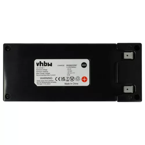 VHBW Stiga Lawn Mower Battery 1126-9138-01, 1126-9105-01 - 10200 mAh 25.2 V Li-Ion, Black