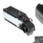 VHBW seat post/frog battery + holder, Li-Ion, 24V, 13.2Ah, black