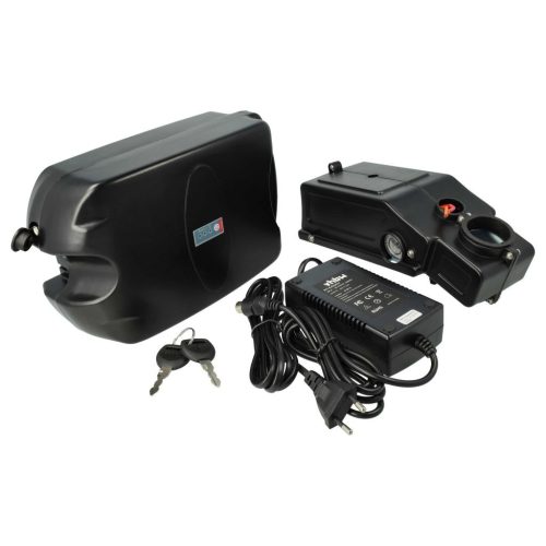 VHBW Seat Post/Frog Battery + Holder, Li-Ion, 36V, 13.2Ah, black