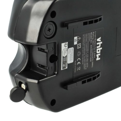 VHBW Seat Post/Frog Battery + Holder, Li-Ion, 36V, 13.2Ah, black