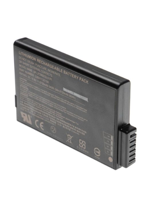 Notebook akkumulátor  Getac / Hasee 33-01PI, 338911120104 - 8700 mAh 10,8 V Li-Ion, fekete