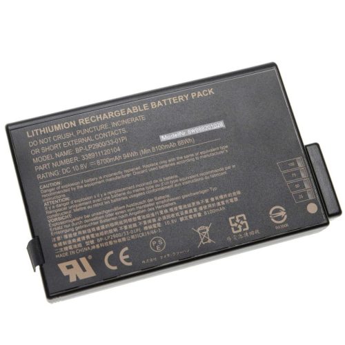 VHBW Notebook akkumulátor  Getac / Hasee 33-01PI, 338911120104 - 8700 mAh 10,8 V Li-Ion, fekete
