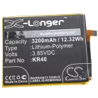 VHBW Mobile Phone Battery for Motorola SB18C43602, KR40 - 3200 mAh 3.85 V Li-Polymer