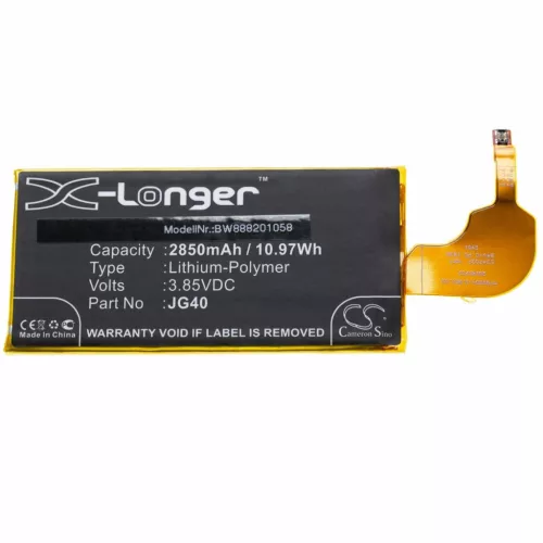 VHBW Mobile Phone Battery for Motorola JG40 - 2850 mAh 3.85 V Li-Polymer