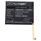 VHBW Mobile Phone Battery for Nokia HE342, HE361 - 3000 mAh 3.85 V Li-Polymer