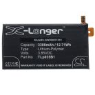 VHBW Mobile Phone Battery BlackBerry TLp035B1 - 3300 mAh 3.85 V Li-Polymer - Smartphone Battery