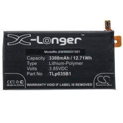   VHBW Mobile Phone Battery BlackBerry TLp035B1 - 3300 mAh 3.85 V Li-Polymer - Smartphone Battery