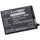 VHBW Mobile Phone Battery Asus C11P1709 1ICP5/59/76 - 3000 mAh 3.8 V Li-polymer - Smartphone Battery