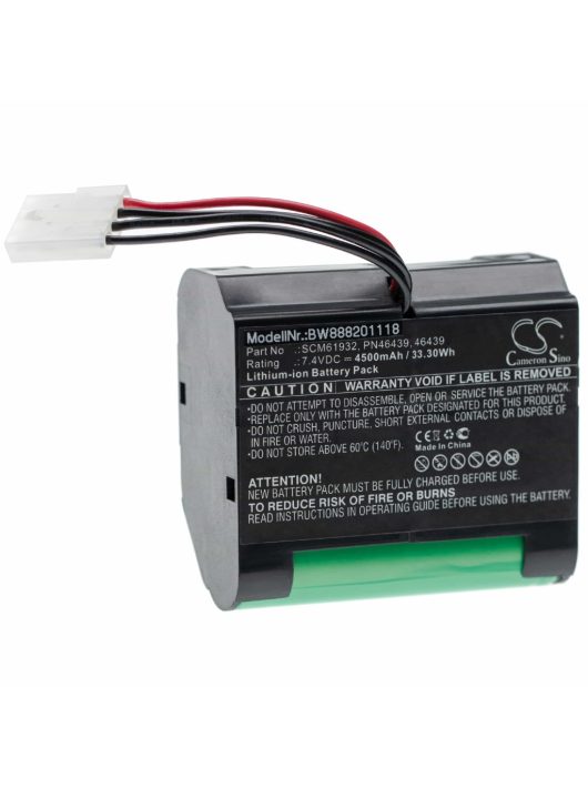 Akkumulátor Vorwerk SCM61932, PN46439, 46439-hez - 4500 mAh, 7,4 V, Li-Ion