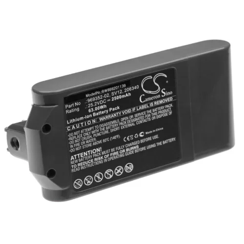 VHBW Battery for Dyson V10 Absolute, Animal - 2500 mAh, 25.2 V, Li-Ion