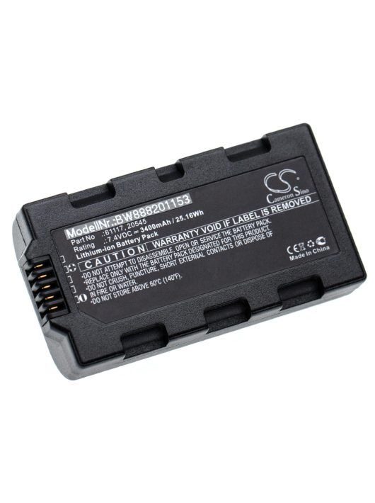 Sokkia 20545, 61117 Mobil Számítógép Akkumulátor - 3400mAh, 7.4V