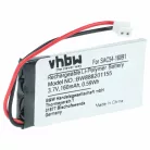 VHBW Dog Trainer Battery SAC54-16091 - 160 mAh 3.7 V Li-polymer