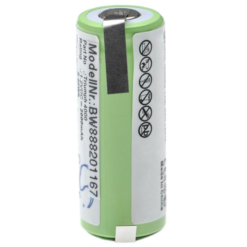 VHBW Elektrische Zahnbürste Akku Oral-B 3745, 3762, 3761 - 2000 mAh 1,2 V NiMH