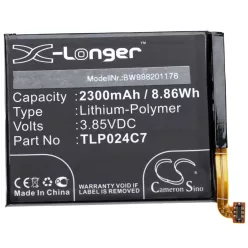   VHBW Mobiltelefon Akku für Alcatel TLP024C7 - 2300 mAh 3,85 V Li-Polymer