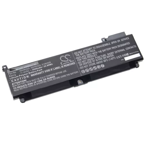 VHBW Notebook Battery Lenovo 00HW023, 00HW025, 00HW024, 00HW022 - 2000 mAh 11.4 V Li-polymer, black