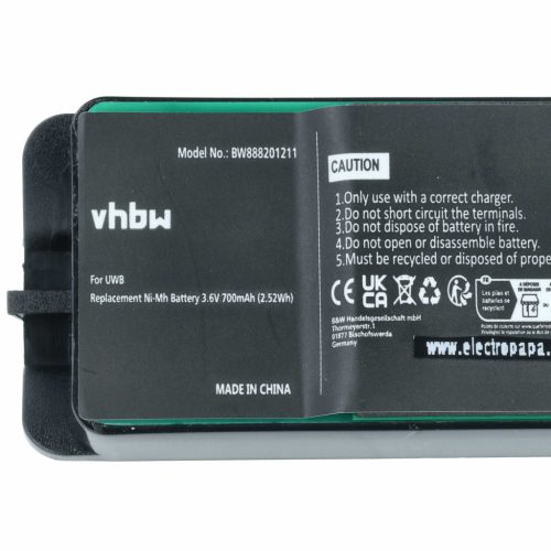VHBW Radio Akku JAY UWB - 700 mAh 3,6 V NiMH