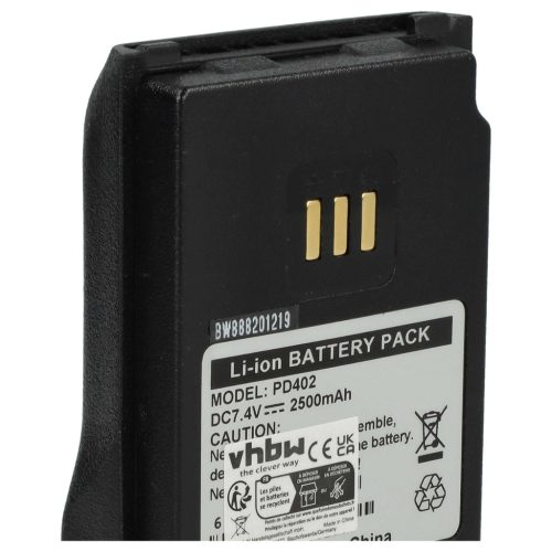 VHBW Radio Akku BL1502, BL2010, BL1504, BL2020-EX, BL2020 - 2500 mAh 7,2 V Li-Ion