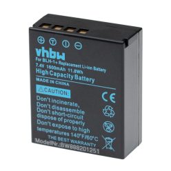   Akkumulátor Olympus BLH-1-hez - 1600 mAh, 7,4 V, Li-Ion információs chippel