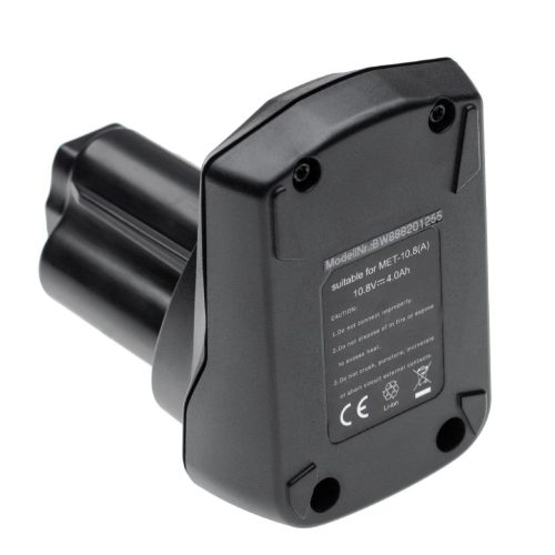 Elektromos kéziszerszámgép akkumulátor  Metabo 6.255.85, 6.254.39, 6.254.38, 6.254.36 - 4000 mAh, 10,8 V, Li-Ion