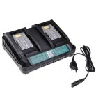 VHBW Dual Charger replaces Makita DC18RD for MakitaPower Tool batteries etc. Li-Ion 14.4 V / 18 V