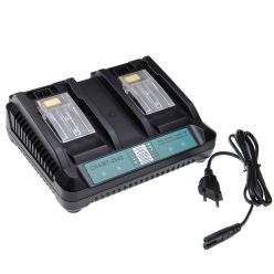   Kettős Töltő váltja fel Makita DC18RD-t MakitaPower Tool akkumulátorokhoz stb. Li-Ion 14,4 V / 18 V