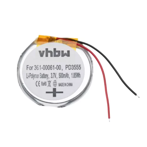 VHBW Garmin PD3555w Smartwatch Battery, 361-00061-00, PD3555 - 500mAh 3.7V Li-Polymer
