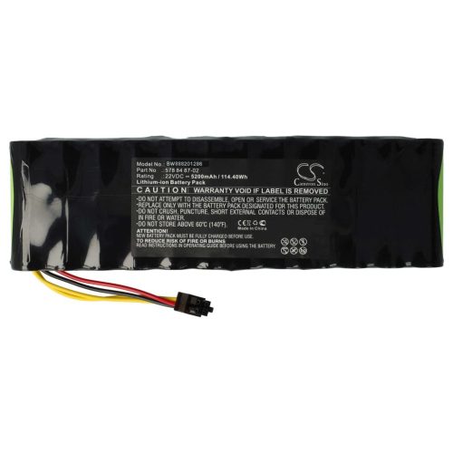 VHBW Lawn Mower Battery Husqvarna 578 84 87-03, 578 84 87-02, 578 84 87-01 - 5200 mAh 22.2 V Li-Ion - Gardening Tool
