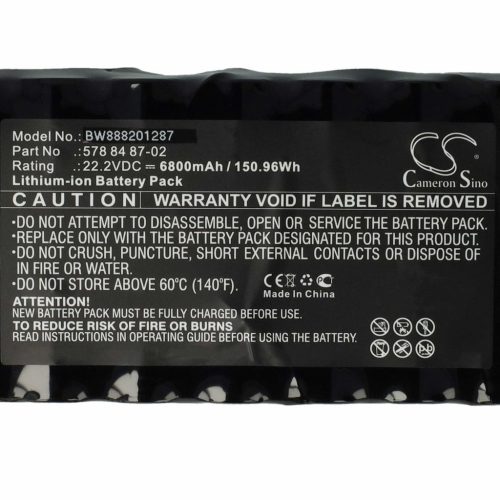 VHBW Lawn Mower Battery Husqvarna 578 84 87-03, 578 84 87-02, 578 84 87-01 - 6800 mAh 22.2 V Li-Ion - Gardening Tool