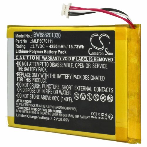 VHBW Car diagnostic tool battery for Autel MLP5070111 - 5000 mAh 3.7 V Li-polymer