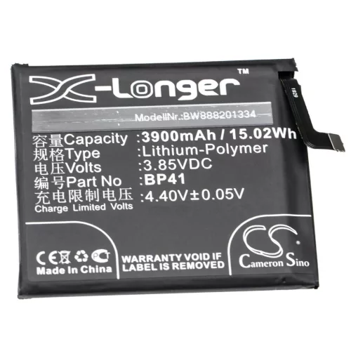 VHBW Mobile Phone Battery for Redmi BP41 - 3900 mAh 3.85 V Li-Polymer