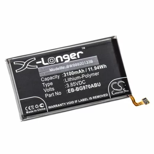 VHBW Mobile Phone Battery for Samsung EB-BG970ABU - 3100 mAh 3.85 V Li-Polymer
