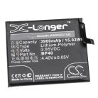 VHBW Mobile Phone Battery for Redmi BP40 - 3900 mAh 3.85 V Li-Polymer - Smartphone Battery