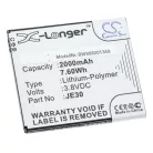 VHBW Mobile Phone Battery for Motorola JE30 - 2000 mAh 3.8 V Li-Polymer