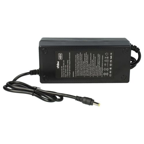 VHBW Down Tube Battery + Charger for E-Bike, Li-Ion, 48V, 10.4Ah, Black