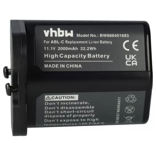 VHBW Akku iRobot M611020, ABL-C - 2000 mAh, 10,8 V, Li-Ion