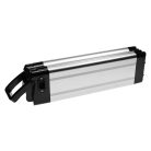 VHBW Seat Post Battery + Charger for E-Bike, Li-Ion, 48V, 14.4Ah, silver