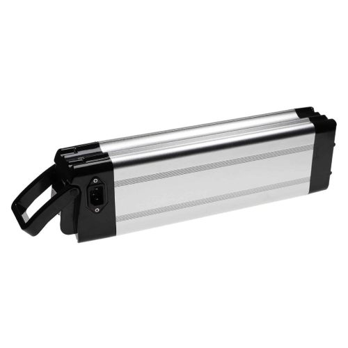 VHBW Seat Post Battery + Charger for E-Bike, Li-Ion, 48V, 14.4Ah, silver