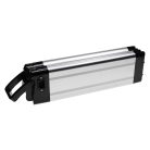 VHBW Seat Post Battery + Charger for E-Bike, Li-Ion, 48V, 14.4Ah, silver