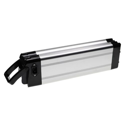 VHBW Seat Post Battery + Charger for E-Bike, Li-Ion, 48V, 14.4Ah, silver