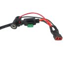 VHBW Akkucsomag + Töltő és háromszög táska E-Bike-hoz, Li-Ion, 48V, 15000mAh