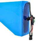 VHBW Akkucsomag + Töltő és háromszög táska E-Bike-hoz, Li-Ion, 48V, 15000mAh