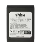 VHBW Battery for Dyson 17083-5010, 202932-02, 17083-3009, 17083-3511 - 2000 mAh, 22.2 V, Li-Ion