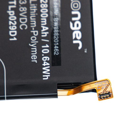 Mobiltelefon akkumulátor  Alcatel TLp029D1-hez - 2800 mAh 3,8 V Li-polimer