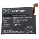 VHBW Mobiltelefon akkumulátor  Alcatel TLp029D1-hez - 2800 mAh 3,8 V Li-polimer