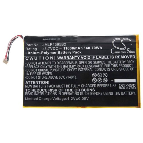 VHBW Car diagnostic tool battery Autel MLP4795117-2P, MLP4395B2 - 11000 mAh 3.7 V Li-polymer