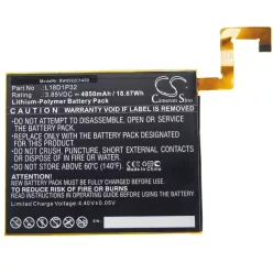   VHBW Lenovo L18D1P32 Tablet-Akku - 4850 mAh 3,85 V Li-Polymer