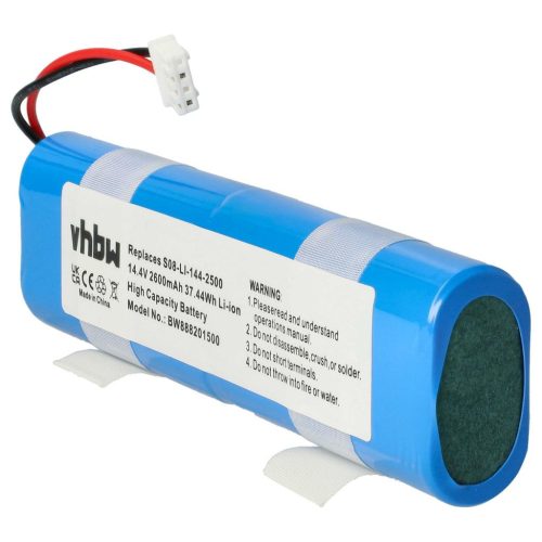 VHBW Akku Ecovacs S08-LI-144-2500 - 2600 mAh, 14,4 V, Li-Ion