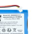 VHBW GPS Battery Garmin 361-00056-00, 361-00045-00, 1ICP5/34/45, 1ICP4/34/5, 361-00056-08 - 750 mAh 4.2 V Li-polymer