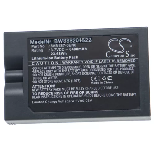 VHBW Intercom Türgong Akku Ring 8AB1S7-0EU0, V4 - 6400 mAh 3,7 V Li-Ion