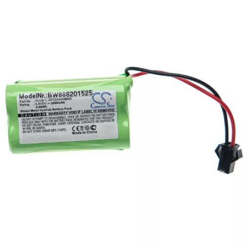 VHBW Clulite B24, FAN-1, CLUB-1, GP22AAH4BMX, GP13AAH4BMX - 2000 mAh 4.8 V NiMH